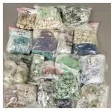 Lg Gp beads: porcelain, etc