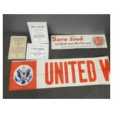 5 vintage U.S. WWI & II posters (some as seen)