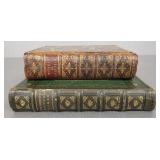 2 antique leather bound books: Goldsmith