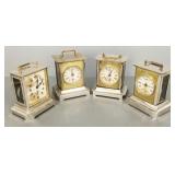 4 antique Junghans musical, etc carriage clocks-
