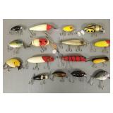 15 vintage fishing lures incl Punkinseed, etc: