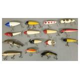 15 vintage fishing lures: some repaints-