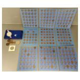 Gp Asst U.S. coins: some large cents, 1986 Liberty