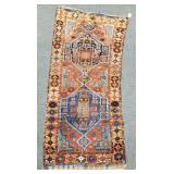 Vintage handmade Oriental rug 3