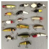15 vintage fishing lures: some repaints-