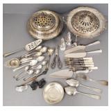 Gp silverplate, sterling silver & coin silver