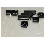 8 sterling chains incl 5 necklaces & 3 bracelets