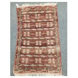 Vintage handmade Oriental rug 4