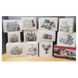 12 Dept 56 Snow Village buildings: Dinah