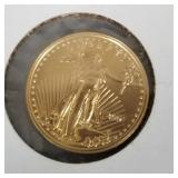2001 U.S. $5 1/10 oz. gold Eagle coin
