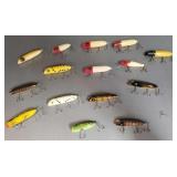15 vintage fishing lures incl Southbend-
