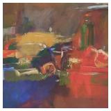 Large abstract print "Homage to Jardin I" Bombay