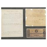 Civil War Confederate Capt. Geo. W. Booth framed