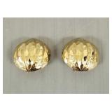 14K gold clip earrings: 3.3g