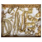 Gp gold-tone jewelry: Anne Klein bead necklace,