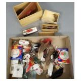 Gp antique, etc spinner baits incl Heddon