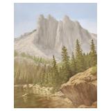 D (Dale) Olsen signed oil painting on canvas