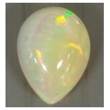 Approx. 6.5ct Ethiopian cabochon pear shaped opal