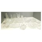 Lg Gp Asst glass: McKee "rock crystal" pattern