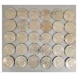 30 Eisenhower dollars: 1971 & 1972