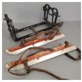 2 vintage skating items: 1 pr Donoghue racing