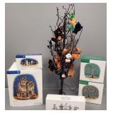 Gp Dept 56, etc. incl Halloween Village House,