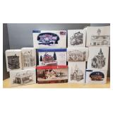 12 Dept 56 Snow Village houses, etc: Airport,