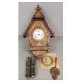 Schmeckenbecher German carved wood cuckoo clock