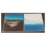 2 vintage Mark Dickson signed colored lithos: