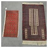 2 handwoven Oriental rugs- 35" x 57" larger