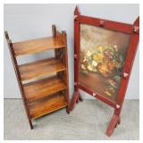 2 Arts & Crafts furniture items: bookshelf w/