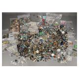 Lg. group gemstone beads, findings, jewelry