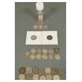 Gp U.S. silver dimes incl Mercury, Franklin,