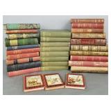 Gp antique & vintage books incl fancy leather