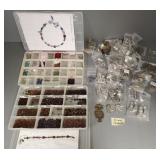 Gp jewelry findings & beads incl animal pendants,