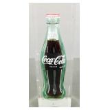 Pop art Coke bottle lucite sculpture- 9 1/2"H