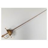 Fencing foil w/ ornate handle- 43"L