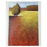 Large signed contemporary landscape painting-