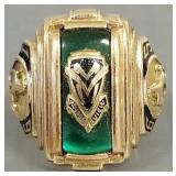 Vintage 10k gold class ring: 1965 Moundsview-