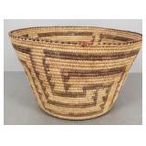 Native American Pima basket: 6 3/4"H 11 1/2"W