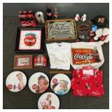 Gp Coca Cola collectibles incl mirrored tray,