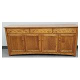 Oak Amish Arts & Crafts style server- 35"H 80"W