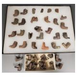 Collection of antique English pipe shards with