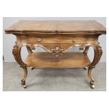 Karges French style flip-top server w/ drawer-
