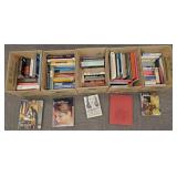 Gp books on various subjects in 5 boxes incl art,