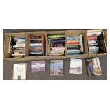 Gp books on various subjects in 5 boxes incl art,
