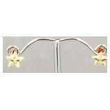 14K gold Beverly Hills star studded earrings-