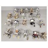 20 vintage fishing reels