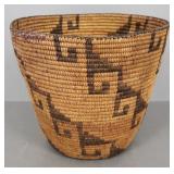 Native American Pima basket: 8 3/4"H 10"W