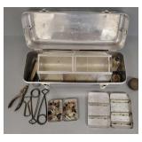Vintage Roll.A.Tray tackle box w/ contents-